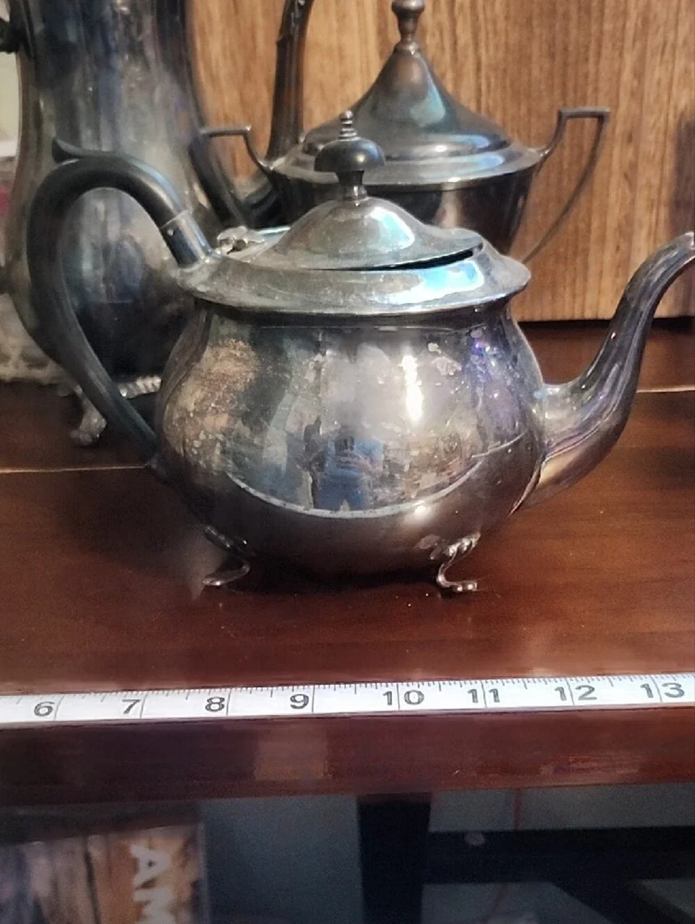 Classic Silver Tea Set - Needs Polished